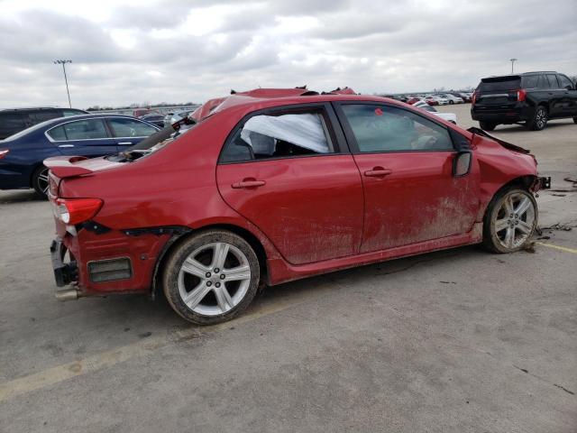 5YFBU4EE5DP205222 - 2013 TOYOTA COROLLA BASE RED photo 3