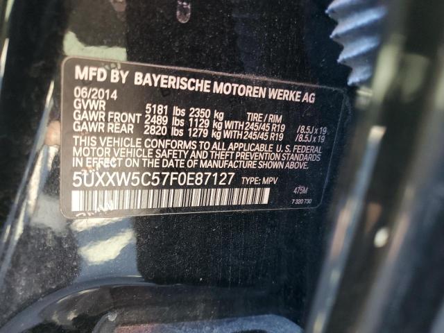 5UXXW5C57F0E87127 - 2015 BMW X4 XDRIVE35I BLACK photo 13