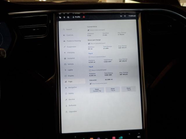 5YJSA1E25GF153586 - 2016 TESLA MODEL S გრაფიტი ფოტო 9