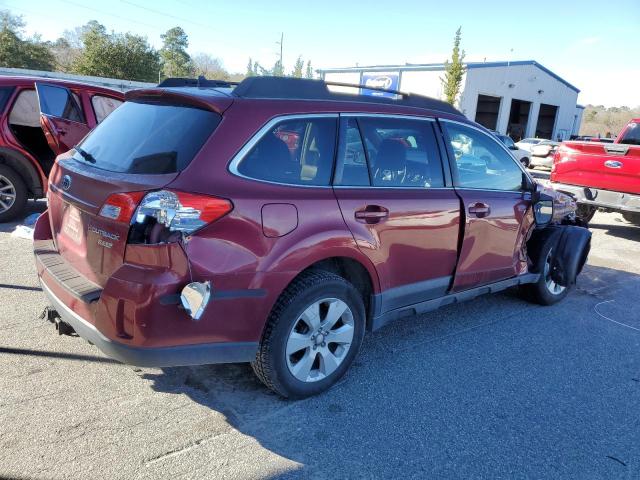 4S4BRBKC6B3400076 - 2011 SUBARU OUTBACK 2.5I LIMITED RED photo 3