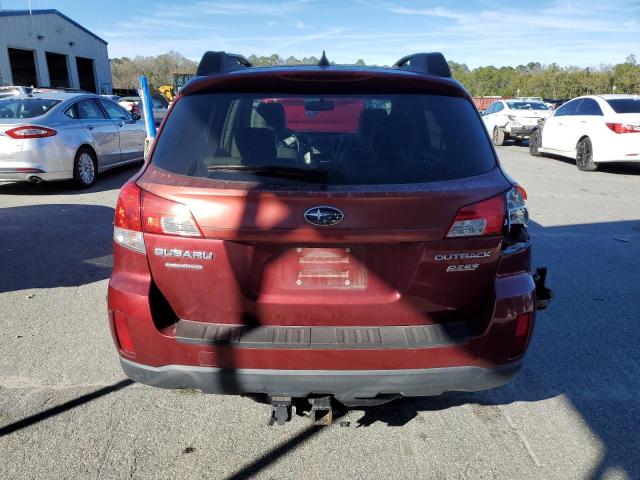 4S4BRBKC6B3400076 - 2011 SUBARU OUTBACK 2.5I LIMITED RED photo 6