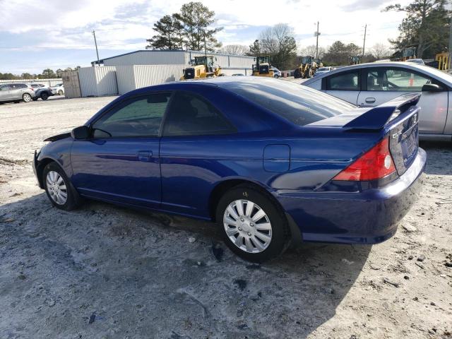 1HGEM22534L036785 - 2004 HONDA CIVIC LX BLUE photo 2