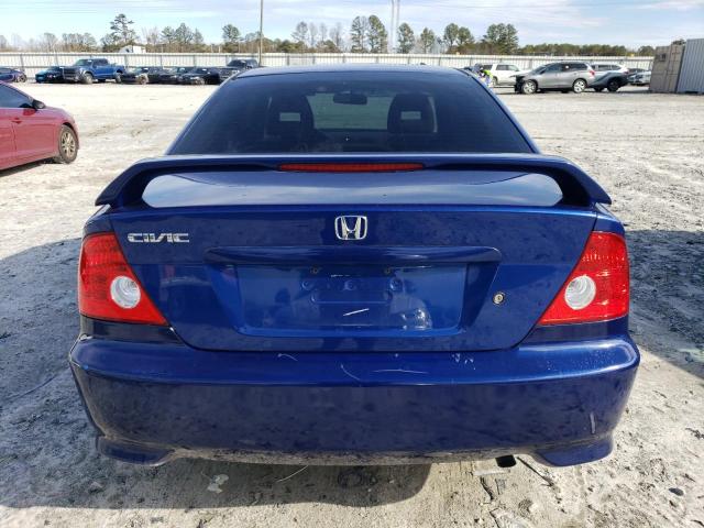 1HGEM22534L036785 - 2004 HONDA CIVIC LX BLUE photo 6