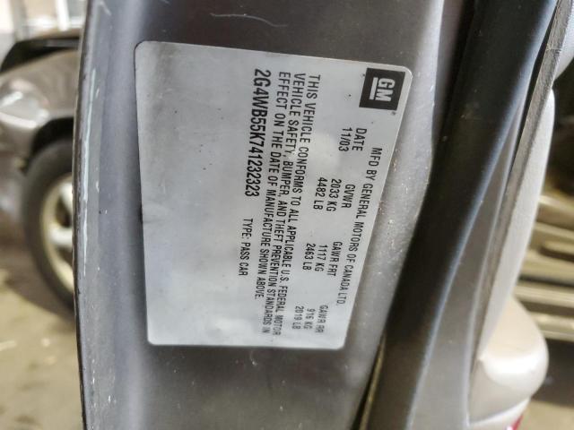 2G4WB55K741232323 - 2004 BUICK REGAL LS 金色 照片 12