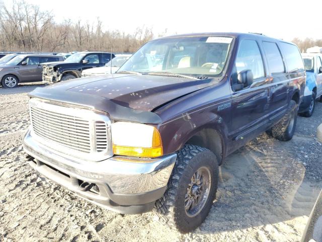 1FMNU41S2YEA00383 - 2000 FORD EXCURSION XLT BURGUNDY photo 1