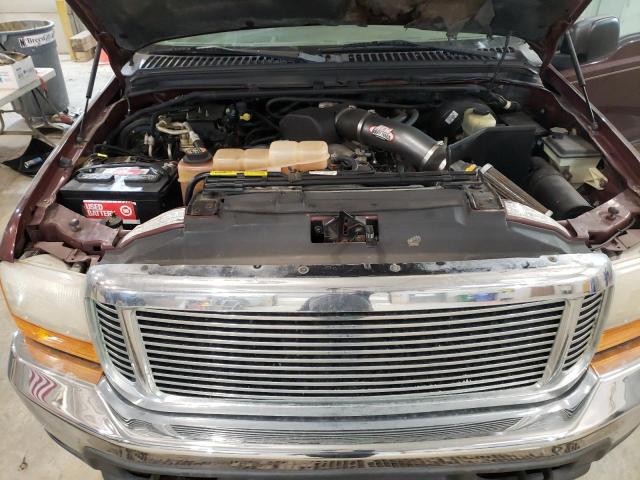 1FMNU41S2YEA00383 - 2000 FORD EXCURSION XLT BURGUNDY photo 12