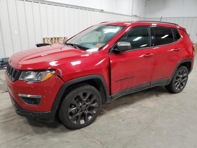 3C4NJDEB4MT589356 - 2021 JEEP COMPASS 80TH EDITION RED photo 1