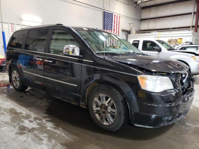 2A8HR64X48R645666 - 2008 CHRYSLER TOWN & COU LIMITED BLACK photo 4