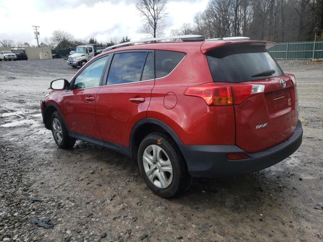 2T3ZFREV3FW176124 - 2015 TOYOTA RAV4 LE RED photo 2