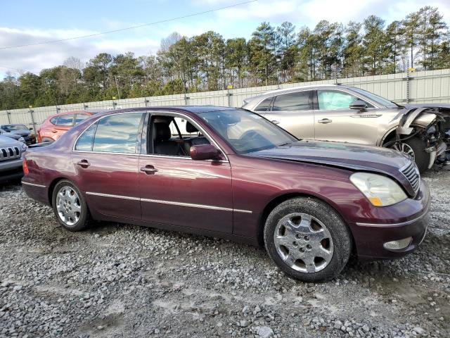 JTHBN30F610029132 - 2001 LEXUS LS 430 BURGUNDY photo 4