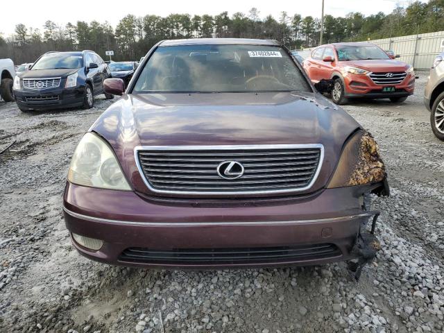 JTHBN30F610029132 - 2001 LEXUS LS 430 BURGUNDY photo 5