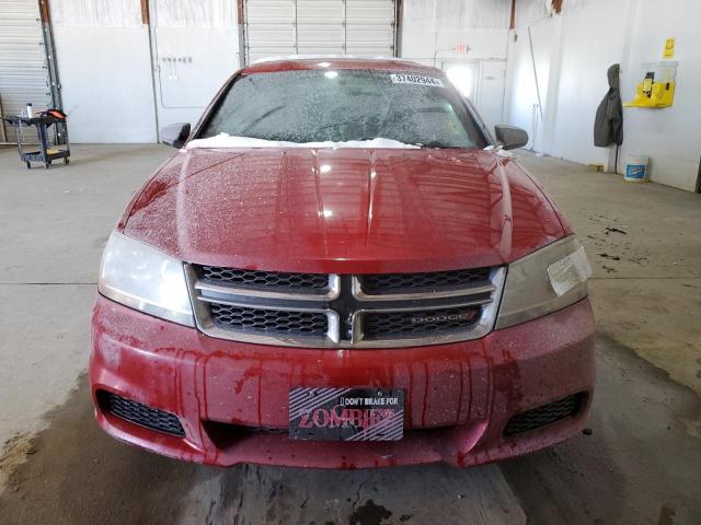 1C3CDZAG6DN541312 - 2013 DODGE AVENGER SE RED photo 5