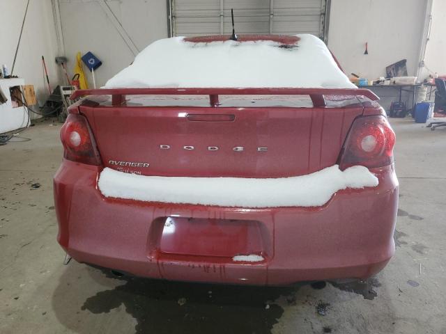 1C3CDZAG6DN541312 - 2013 DODGE AVENGER SE RED photo 6