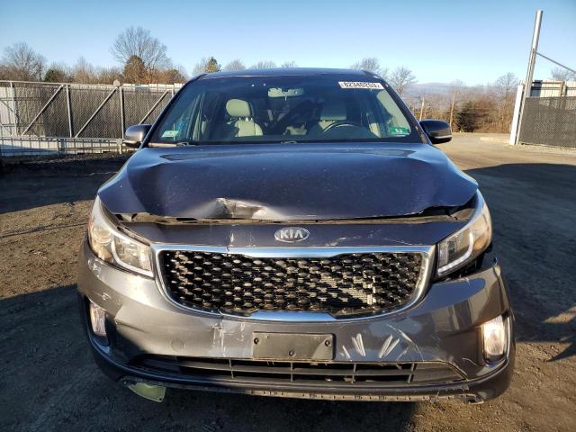 KNDMC5C19F6046071 - 2015 KIA SEDONA EX GRAY photo 5