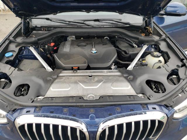 5UXTR9C52JLD70379 - 2018 BMW X3 XDRIVE30I BLUE photo 12