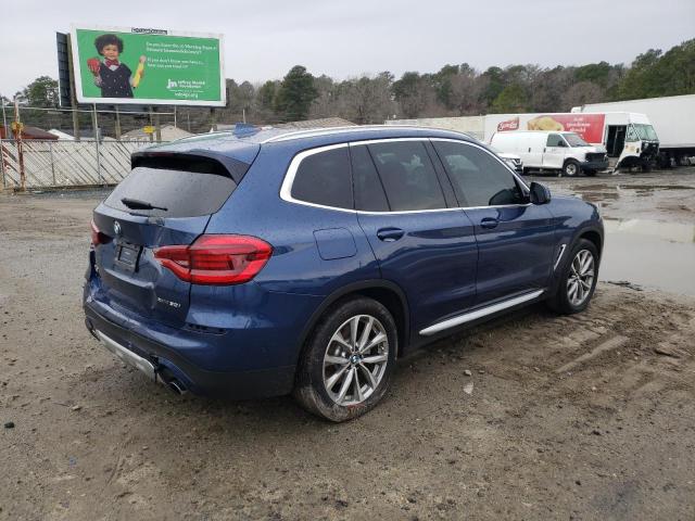 5UXTR9C52JLD70379 - 2018 BMW X3 XDRIVE30I BLUE photo 3