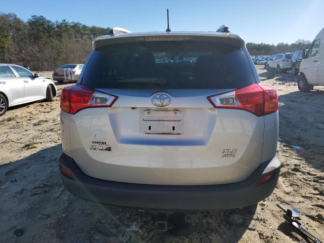 JTMRFREV9DD044043 - 2013 TOYOTA RAV4 XLE SILVER photo 6