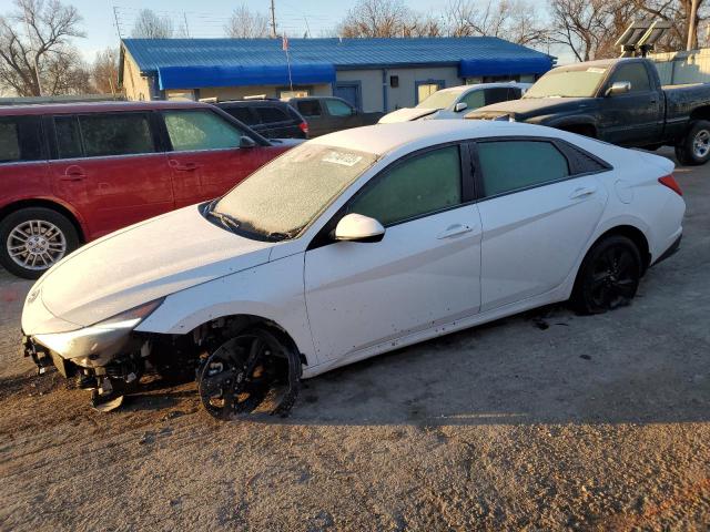 5NPLM4AG7NH084574 - 2022 HYUNDAI ELANTRA SEL WHITE photo 1