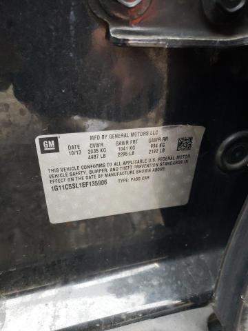 1G11C5SL1EF135906 - 2014 CHEVROLET MALIBU 1LT BLACK photo 13
