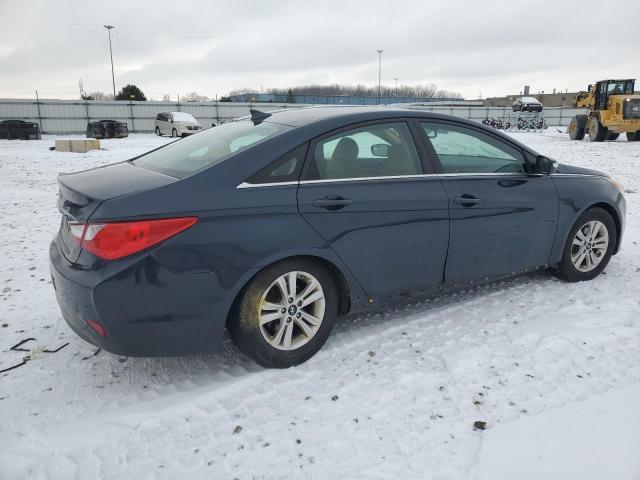 5NPEB4AC9EH862918 - 2014 HYUNDAI SONATA GLS BLUE photo 3