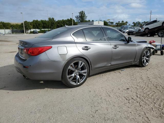 JN1BV7AP4FM355840 - 2015 INFINITI Q50 BASE GRAY photo 3