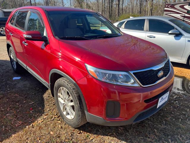 5XYKT3A61FG578941 - 2015 KIA SORENTO LX RED photo 1