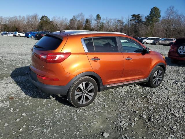 KNDPC3A26D7400780 - 2013 KIA SPORTAGE EX ORANGE photo 3