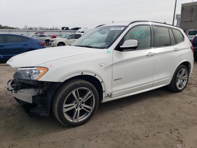 5UXWX7C59E0E77203 - 2014 BMW X3 XDRIVE35I WHITE photo 1