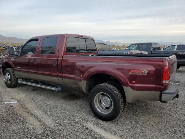 1FTWW33P05EA34243 - 2005 FORD F250 SUPER DUTY BURGUNDY photo 3