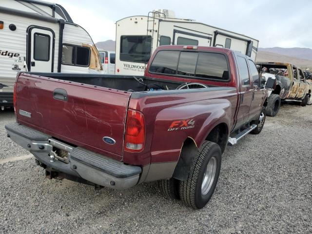 1FTWW33P05EA34243 - 2005 FORD F250 SUPER DUTY BURGUNDY photo 4