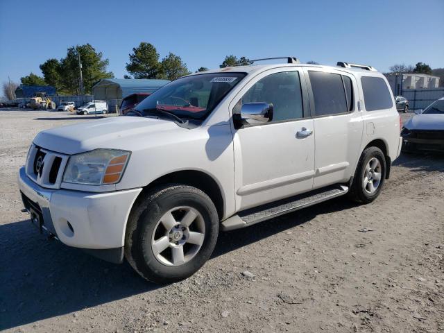 5N1AA08B14N737087 - 2004 NISSAN ARMADA SE WHITE photo 1