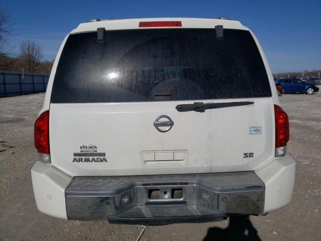 5N1AA08B14N737087 - 2004 NISSAN ARMADA SE WHITE photo 6