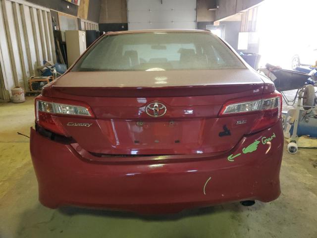 4T1BF1FK8CU580015 - 2012 TOYOTA CAMRY BASE RED photo 6