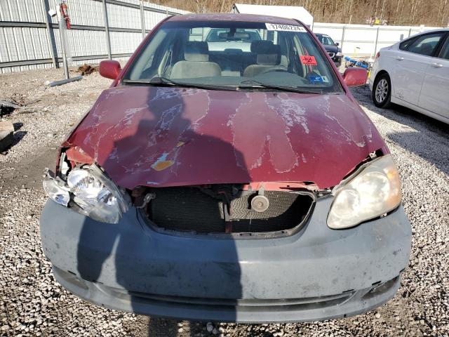 2T1BR30E58C890489 - 2008 TOYOTA COROLLA CE MAROON photo 5