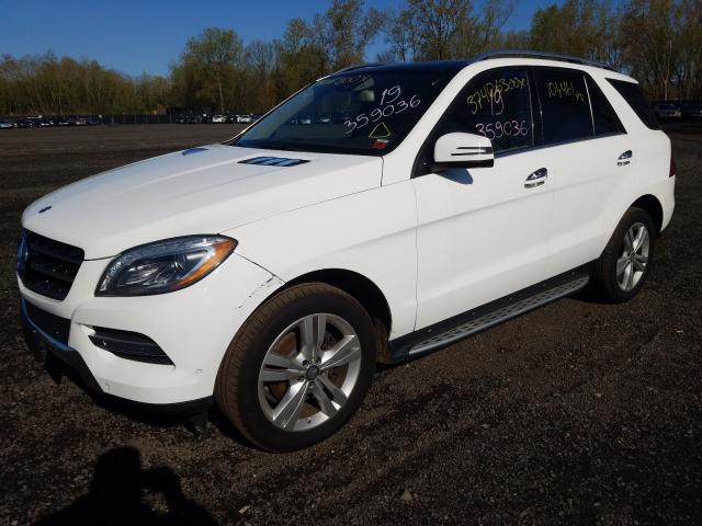 4JGDA5HB7EA359036 - 2014 MERCEDES-BENZ ML 350 4MATIC  photo 2