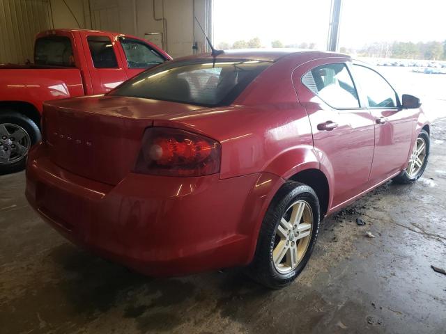 1B3BD1FB1BN513888 - 2011 DODGE AVENGER MAINSTREET RED photo 3