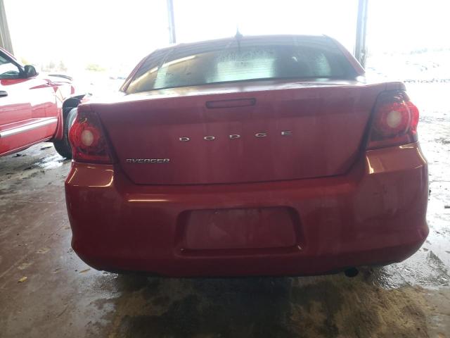 1B3BD1FB1BN513888 - 2011 DODGE AVENGER MAINSTREET RED photo 6