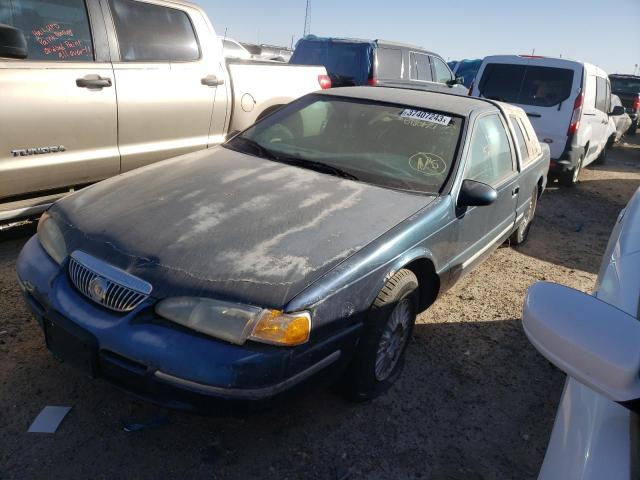 1MELM6249TH618474 - 1996 MERCURY COUGAR XR7 BLUE photo 2