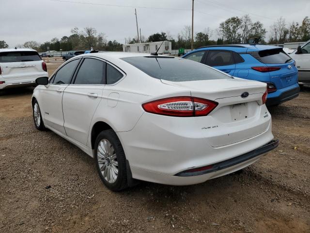 3FA6P0LU5ER107496 - 2014 FORD FUSION SE HYBRID WHITE photo 2