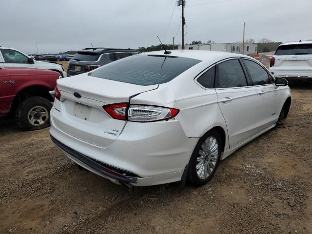 3FA6P0LU5ER107496 - 2014 FORD FUSION SE HYBRID WHITE photo 3