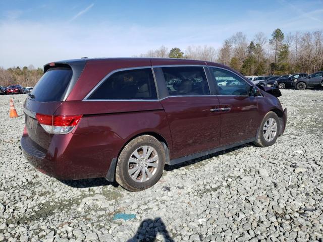 5FNRL5H61HB022316 - 2017 HONDA ODYSSEY EXL BURGUNDY photo 3