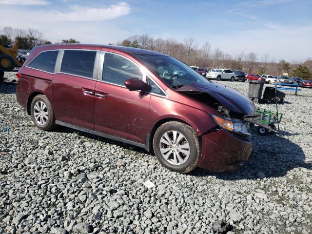 5FNRL5H61HB022316 - 2017 HONDA ODYSSEY EXL BURGUNDY photo 4