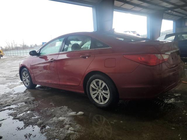 5NPEB4AC0BH073357 - 2011 HYUNDAI SONATA GLS RED photo 2