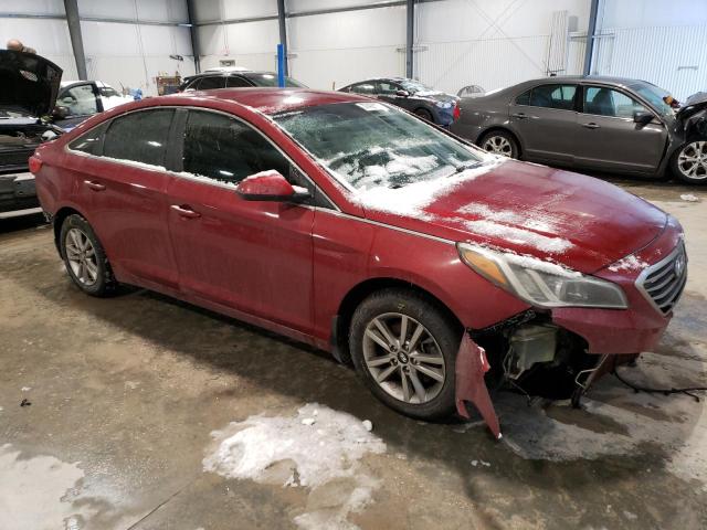 5NPE24AF5FH200622 - 2015 HYUNDAI SONATA SE BURGUNDY photo 4