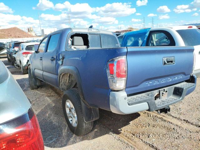 3TMCZ5AN7MM432775 - 2021 TOYOTA TACOMA DOUBLE CAB BLUE photo 2