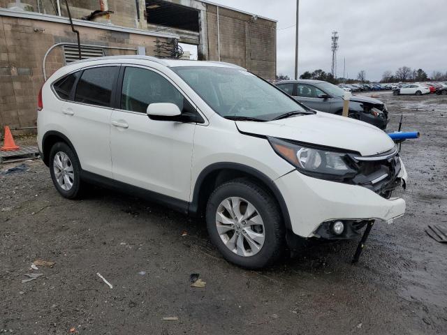 5J6RM4H75DL086425 - 2013 HONDA CR-V EXL WHITE photo 4