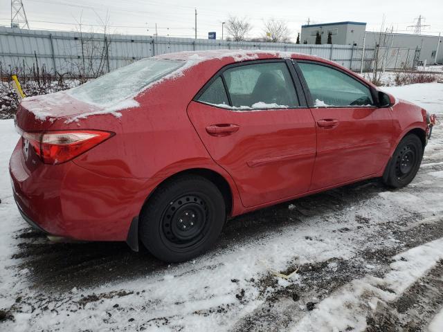 2T1BURHE6HC940838 - 2017 TOYOTA COROLLA L RED photo 3