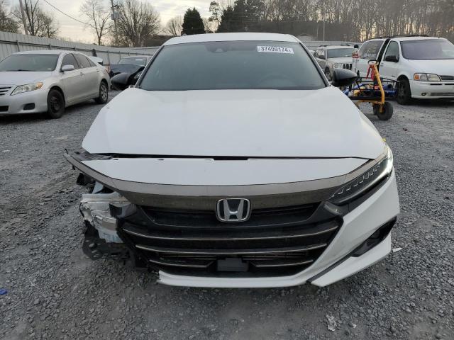 1HGCV1F31NA103694 - 2022 HONDA ACCORD SPORT WHITE photo 5