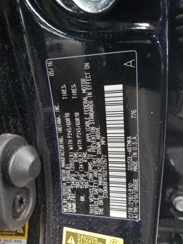 5TDKKRFH1GS152672 - 2016 TOYOTA HIGHLANDER XLE შავი ფოტო 13