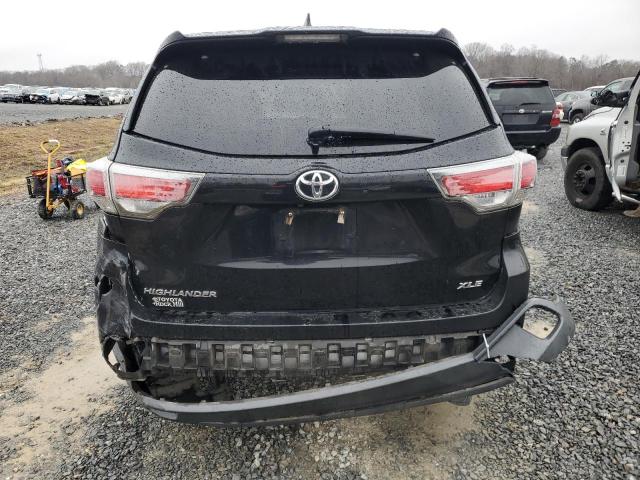 5TDKKRFH1GS152672 - 2016 TOYOTA HIGHLANDER XLE შავი ფოტო 6